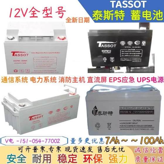 TASSOT 테스터 배터리 RS100-12V100AH65AH24AH38AH50AH 비상 EUPS 전원 공급 장치* TASSOT 테스터 배터리 RS100-12V100AH65AH24AH38AH50AH 비상 EUPS 전원 공급 장치*