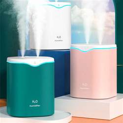 Large-capacity humidifier for bedroom household large mist volume 2L double spray pregnant women and infants air purification desktop aromatherapy constant humidity