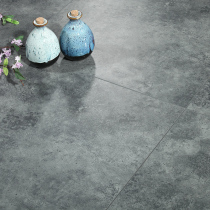 Industrial style personality black and white cement gray floor heating laminate floor wooden floor household wear-resistant and waterproof 12mm