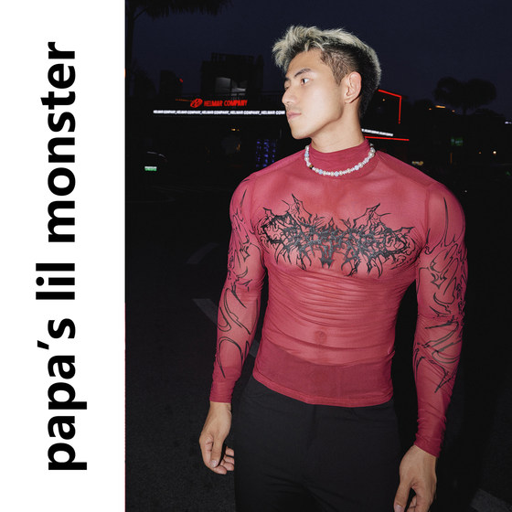 Dark Niche American retro casual gothic print long-sleeved T-shirt men summer slim fit and slim top
Dark Niche American retro casual gothic print long-sleeved T-shirt men summer slim fit and slim top