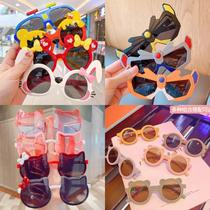 Children Sunglasses Sunglasses Tide Boy Baby Girl Cartoon Baby Sunflowers Glasses Girl 2023 New