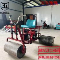 Soil compactor greenhouse seedbed flat ground suppression roller gasoline ride-on agricultural soil compactor ground rotary tiller