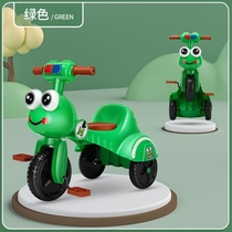 Foldable bicycle mens and womens stroller childrens bicycle male auxiliary pedal childrens female pedal tricycle large