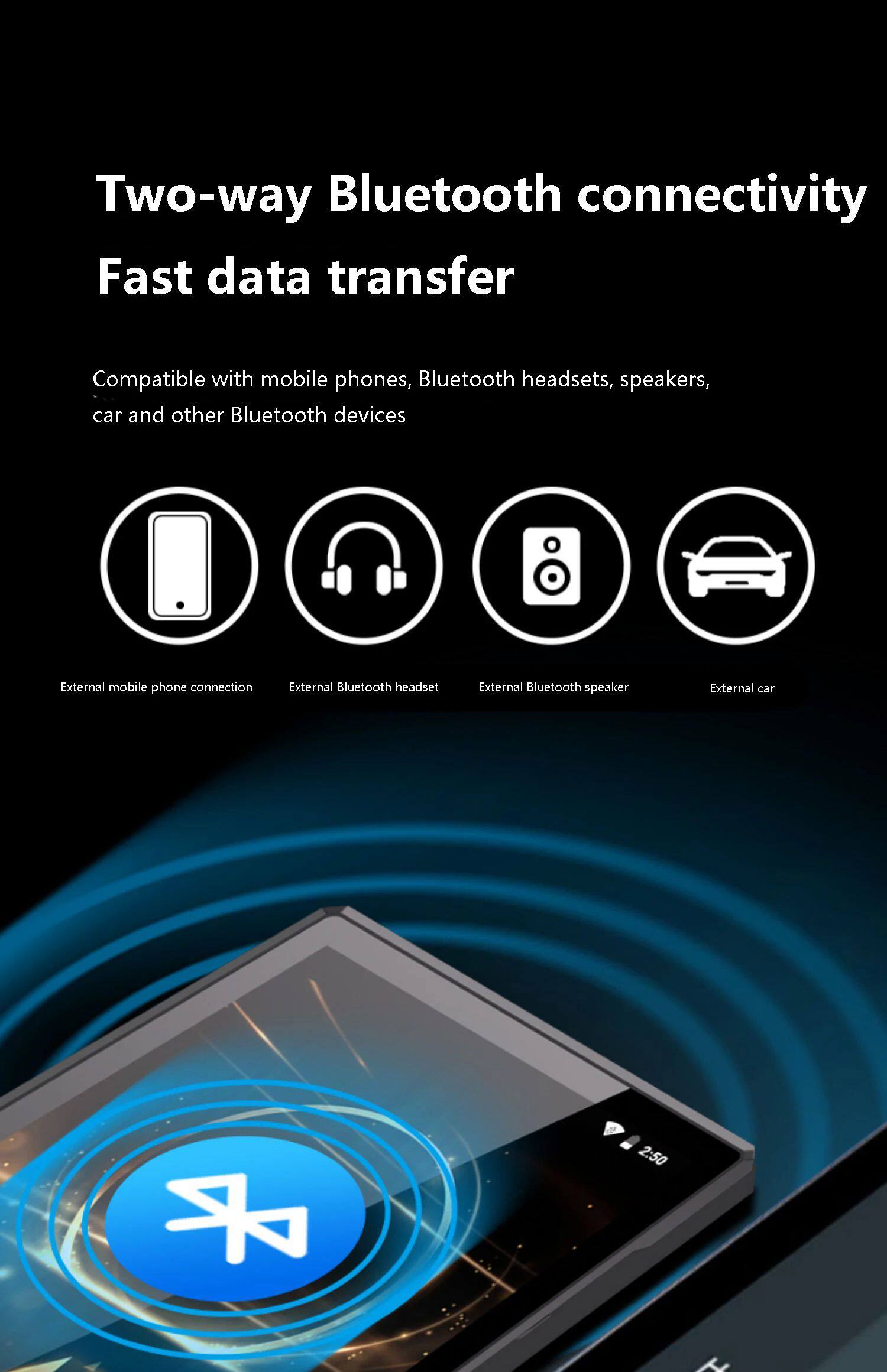 Сцепление flagship hifi audio and video player mp3 mp4 wifi network tw