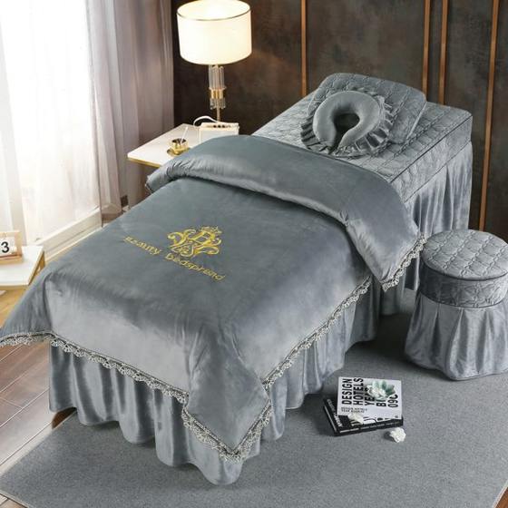 Simple bed four-piece beauty salon massage internet celebrity cover crystal physiotherapy massage velvet European beauty bed cover four-piece set
Simple bed four-piece beauty salon massage internet celebrity cover crystal physiotherapy massage velvet European beauty bed cover four-piece set