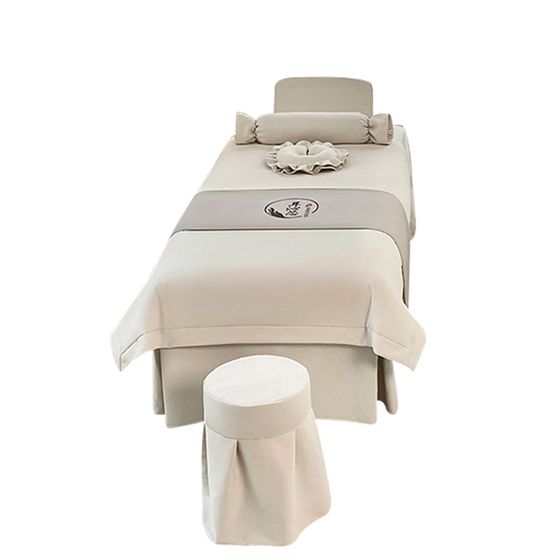 Internet celebrity beauty bed cover four-piece beauty salon hair washing massage sheet anti-slip bed cover all seasons Internet celebrity beauty bed cover four-piece beauty salon hair washing massage sheet anti-slip bed cover all seasons