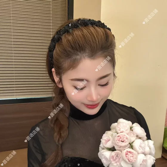 새로운 2025 루이스 스타 헤드 밴드 라이트 럭셔리 온도 작은 맛 수제 DJ 새로운 2025 루이스 스타 헤드 밴드 라이트 럭셔리 온도 작은 맛 수제 DJ