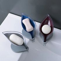 Leaf-shaped Soap Dish Creative Soap Box With Suction Base