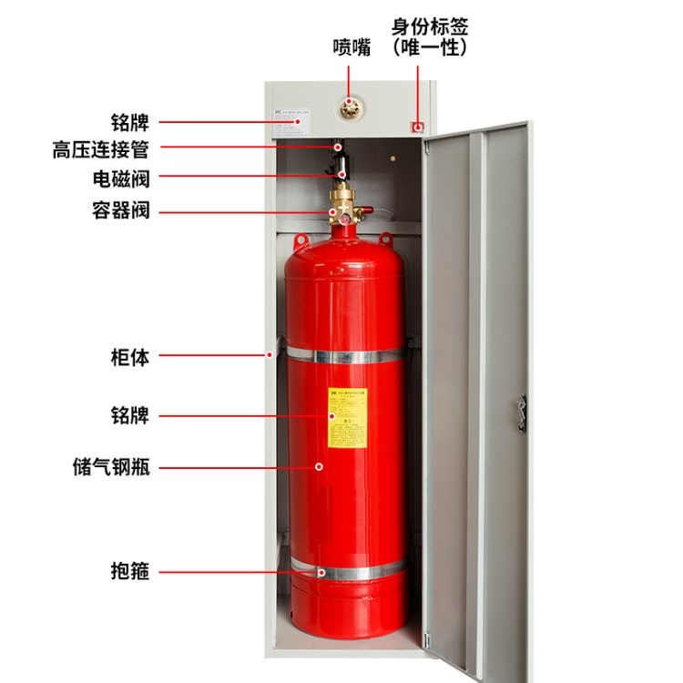 Cabinet Heptafluoropropane Agent Automatic Fire Extinguishing Plant Fire Extinguisher Original Plant Direct-Taobao