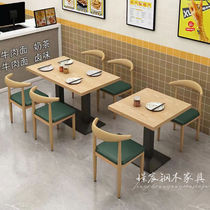 Fast food tables and chairs spicy noodle restaurant restaurant canteen breakfast snack bar milk tea dessert shop barbecue rice noodle shop tables and chairs