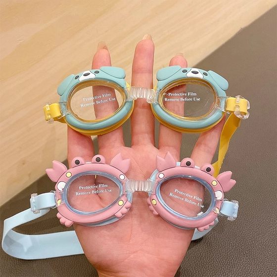 Children's swimming mirror cartoon boy girl diving mirror small crab cute baby waterproof prevention fog high -definition high -definition spending glasses Children's swimming mirror cartoon boy girl diving mirror small crab cute baby waterproof prevention fog high -definition high -definition spending glasses