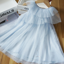 女童连衣裙夏装公主裙小童装2021新款小女孩超洋气儿童裙子网纱裙