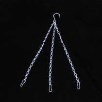 Straw wintered rattan flowerpot flower basket modified metal chain with adhesive hook