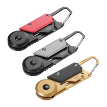 German TROIKA Mini Folding Tool Metal Keychain Unboxing Knife Saw Blade Screwdriver Bottle Opener