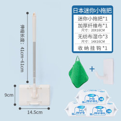 Sulida Japanese mini mop, hand-free bathroom clip, face towel, lazy electrostatic dust removal paper, sterilization horse