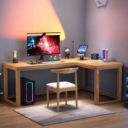 Corner desk student home study table L-shaped corner solid wood computer table desktop corner bedroom e-sports table