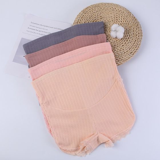 (Four-piece) Maternity underwear Pure Cotton High W Waist Threaded Boxer Safety Pants Base-proof Anti-exposure underwear
(Four-piece) Maternity underwear Pure Cotton High W Waist Threaded Boxer Safety Pants Base-proof Anti-exposure underwear