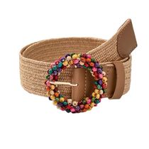 New Color Bead Grass Belt Bohemian Beach Style Versatile