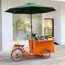 Outdoor night market barbecue skewers incense stalls food carts Internet celebrity drink carts three-wheeled iron floats gourmet snack carts