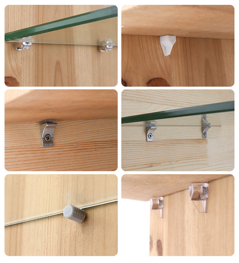 衣柜隔板钉粒搁板支架活动木板托架酒柜玻璃固定拖层板托家具配件-阿