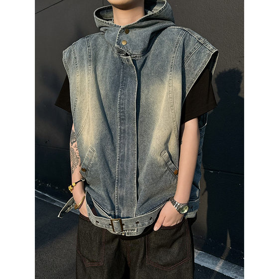 Good goods in spring Japanese retro denim work vest men ins fashion brand pussy vest design sense casual hood
Good goods in spring Japanese retro denim work vest men ins fashion brand pussy vest design sense casual hood