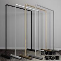 Zinc water pipe iron art gardening womens clothing rack display plated display rack floor-standing single pole clothing store shelf childrens clothing side hanging dragon