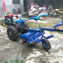 Electric start walking tractor orchard rotary tillage fertilization and trenching machine mountain multi-purpose four-wheel drive micro tillage machine