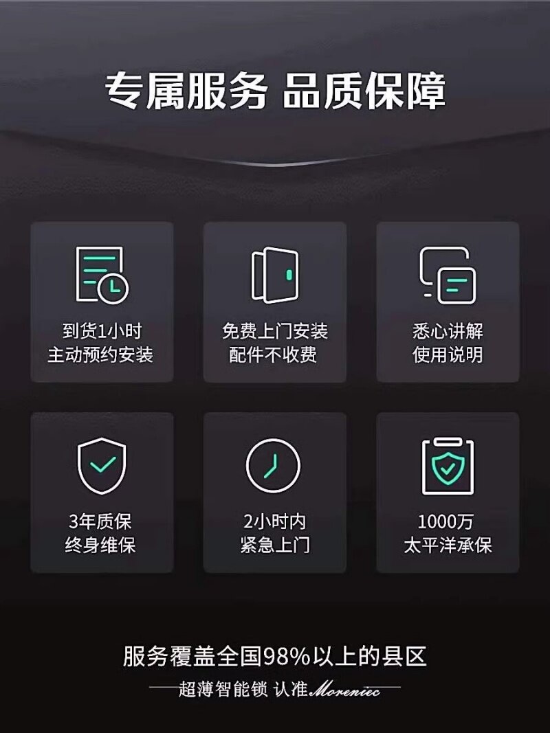 Электронный замок 新加坡马来西亚铁栏门涂鸦智能锁双面指纹锁可联动可设计可定制 Morenice