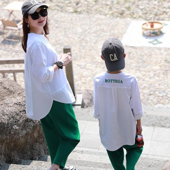 Zhesifan parent-child clothing mother and child mother-child clothing white hot green three-dimensional needle shuttle QT shirt air cotton elastic pants trendy
Zhesifan parent-child clothing mother and child mother-child clothing white hot green three-dimensional needle shuttle QT shirt air cotton elastic pants trendy