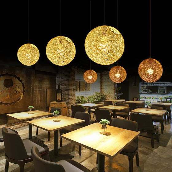 Ma Ball Chandelier Round Ball Bird's Nest Spherical Braided Lights Clear Bar Clothing Store Restaurant Engineering Shopping Mall Exhibition Decoration Lights Ma Ball Chandelier Round Ball Bird's Nest Spherical Braided Lights Clear Bar Clothing Store Restaurant Engineering Shopping Mall Exhibition Decoration Lights