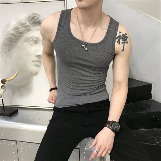 Men's sweat vest half turtle neck tight vest T-shirt fitness sweat shirt base 100 R casual trendy thin T
Men's sweat vest half turtle neck tight vest T-shirt fitness sweat shirt base 100 R casual trendy thin T