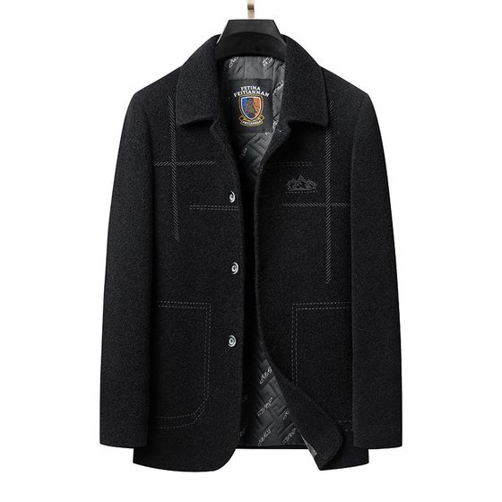 Woolen coat men's woolen coat 2023 new autumn and winter plus H velvet thickened lapel jacket windbreaker-P165
Woolen coat men's woolen coat 2023 new autumn and winter plus H velvet thickened lapel jacket windbreaker-P165