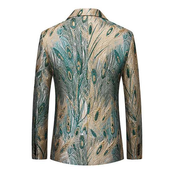 Spring and Autumn Men's Trendy Retro Single Western Jacket Plus Size Slim Chinese Small Suit Banquet Host Dress
Spring and Autumn Men's Trendy Retro Single Western Jacket Plus Size Slim Chinese Small Suit Banquet Host Dress