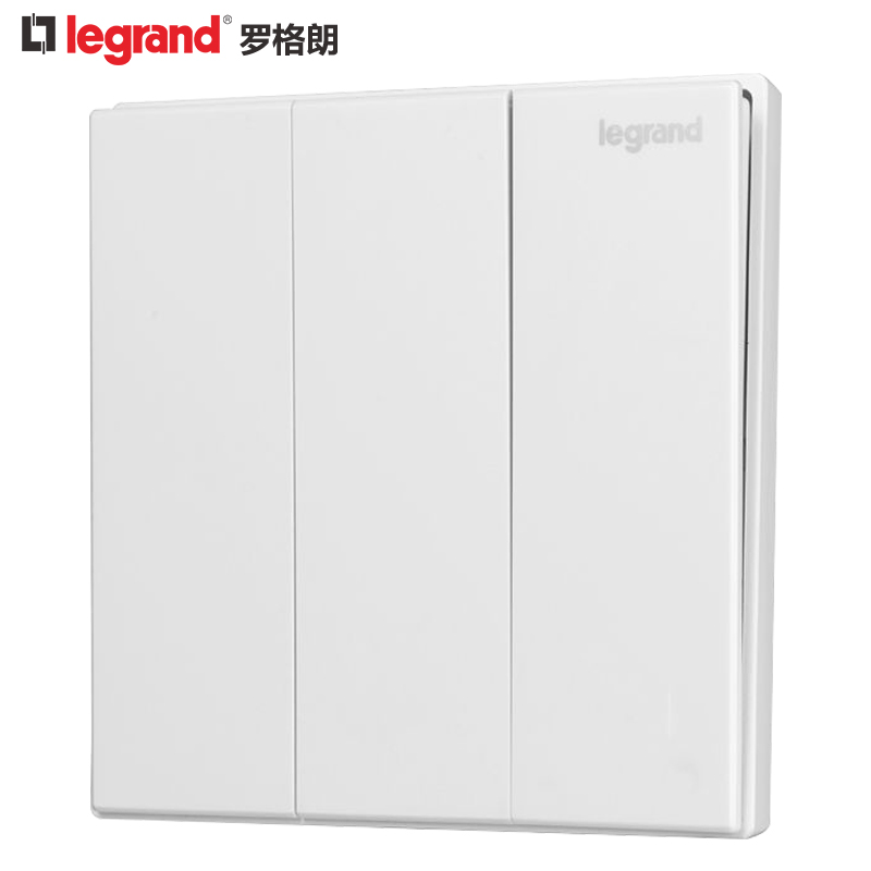 tcl罗格朗逸景玉兰白86型开关插座面板系列正品满99包邮