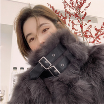 Fur coat female young fashion fur one 2020 autumn and winter new short imitation fox hair motorcycle suit