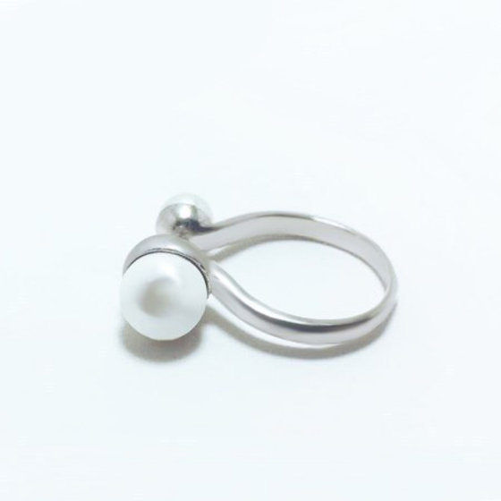 마약 사냥꾼 Jiang Yinan Chu Ying S925 Silver Ring Rose Gold Pearl과 같은 스타일 마약 사냥꾼 Jiang Yinan Chu Ying S925 Silver Ring Rose Gold Pearl과 같은 스타일