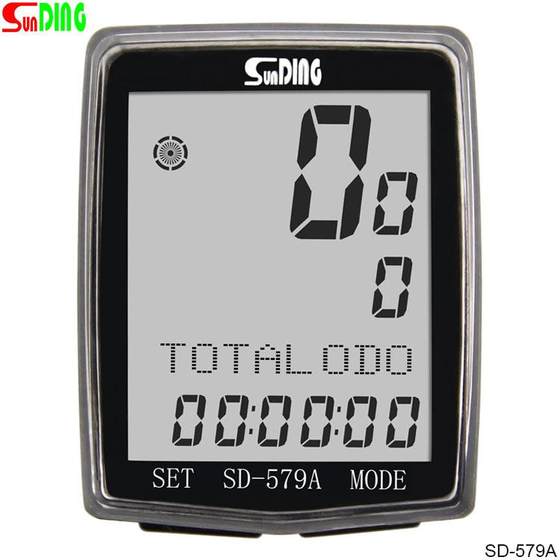 자전거 코드 SD-579 Shundong Sunding Code Meter 유선 주행 거리계 백라이트 속도 속도 영어 자전거 코드 SD-579 Shundong Sunding Code Meter 유선 주행 거리계 백라이트 속도 속도 영어
