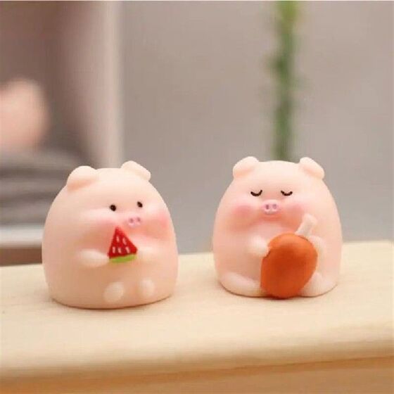 2/4/6pcs 섬세한 만화 돼지 독특한 디자인 귀여운 가정 장식 2/4/6pcs 섬세한 만화 돼지 독특한 디자인 귀여운 가정 장식