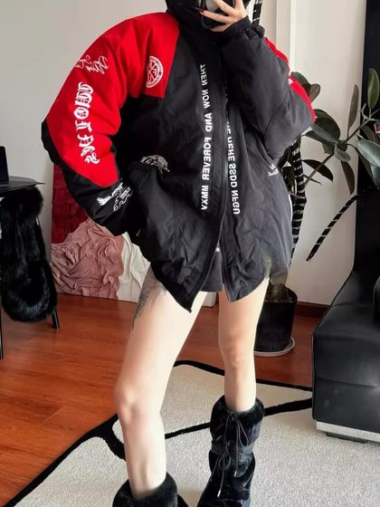 DARCSPORT WOLF 헤드 코튼 코트 편안한 따뜻한 바람 방전 및 스플 루루 DARCSPORT WOLF 헤드 코튼 코트 편안한 따뜻한 바람 방전 및 스플 루루