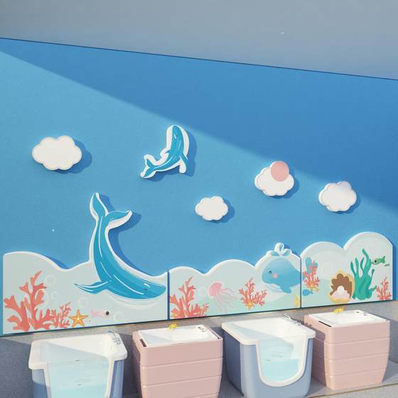 Kindergarten Ocean theme Baby Swimming Room Bathroom Cultural Background Wall Decoration Products Products File Materials Stickers
Kindergarten Ocean theme Baby Swimming Room Bathroom Cultural Background Wall Decoration Products Products File Materials Stickers