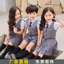 Kindergarten uniform summer English style big class graduation photo chorus performance recitation performance competition primary school class uniform