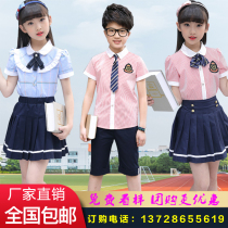 Graduation photo clothing sixth grade primary school students class clothes college style shirt suit summer graduation season chorus performance