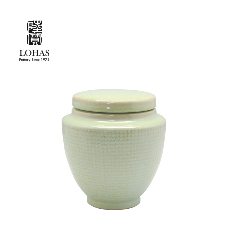 Taiwan lupao tea caddy fixings storage tank ceramic seal tank receives tea accessories 150 grams
