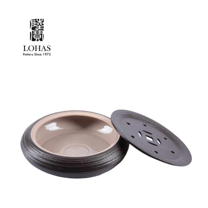 Lupao harmony tea tray was Taiwan Lupao make tea tea tray plate set of ceramic tea tray storage tea tray