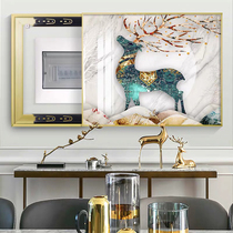 Electric meter box decorative painting non-perforated living room electric gate box distribution box blocking master switch stop electric meter gate hanging painting