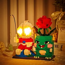 Cute Pen Holder Student Desktop Teenage Girl Student Desk Surface Ins minimalist Hyundai Lego Childrens Puzzle Toy