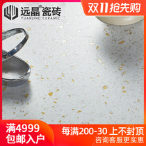 Far Crystal 600x600 Nordic carved terrazzo floor tiles soft light tiles kitchen wall tiles shops toilet floor tiles