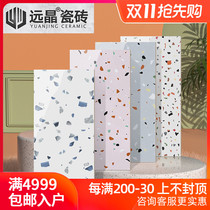 Far Crystal 300x600 bright surface Nordic wind terrazzo wall brick kitchen bathroom tile color bright tile Net Red
