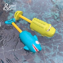 Childrens outdoor pool spray toy fun portable rifle shark baby summer children entertainment equipment
