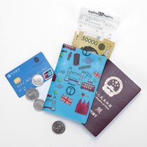 Botai travel waterproof passport holder passport protective cover passport bag waterproof multicolor PVC protective cover exported to Korea